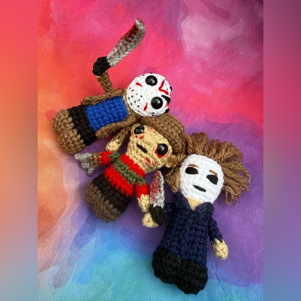 Handmade Horror Character Crochet Dolls/Keychains - Picture 2 of 8